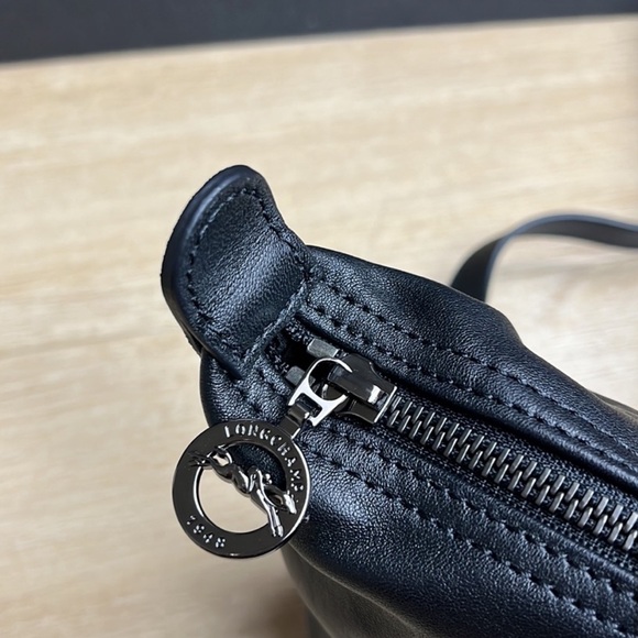 Longchamp Leather Top Handle Backpack in Black - Picture 6 of 9